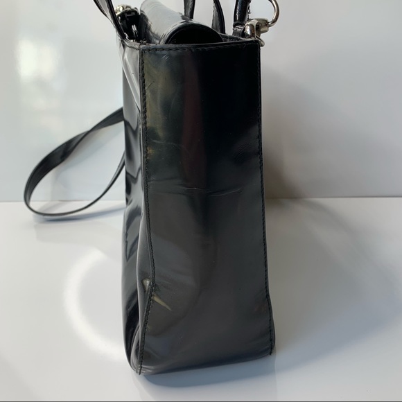 Vintage Gucci Patent 2 Way Bag Double Strap Handle - Picture 8 of 8